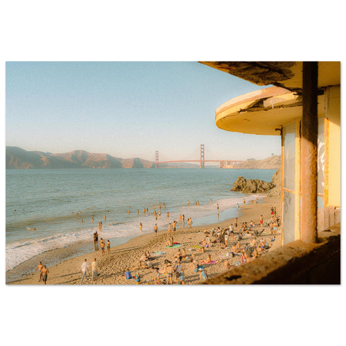 Golden Hour Swim — San Francisco photography print by Leif Windell Galino – golden hour outdoor pool swimming
